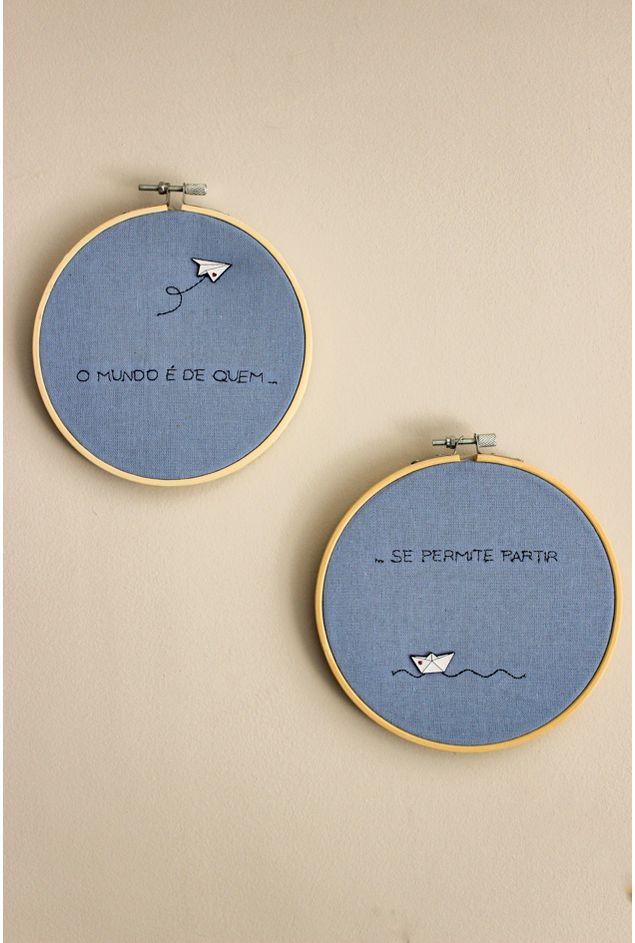 Bastidor Bordado Duplo O Mundo e De Quem Mimo Galeria -1-